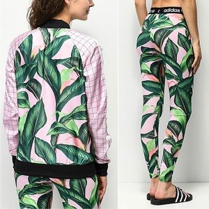 Adidas X Farm Palm Leaves 3-Piece Track Suit Set